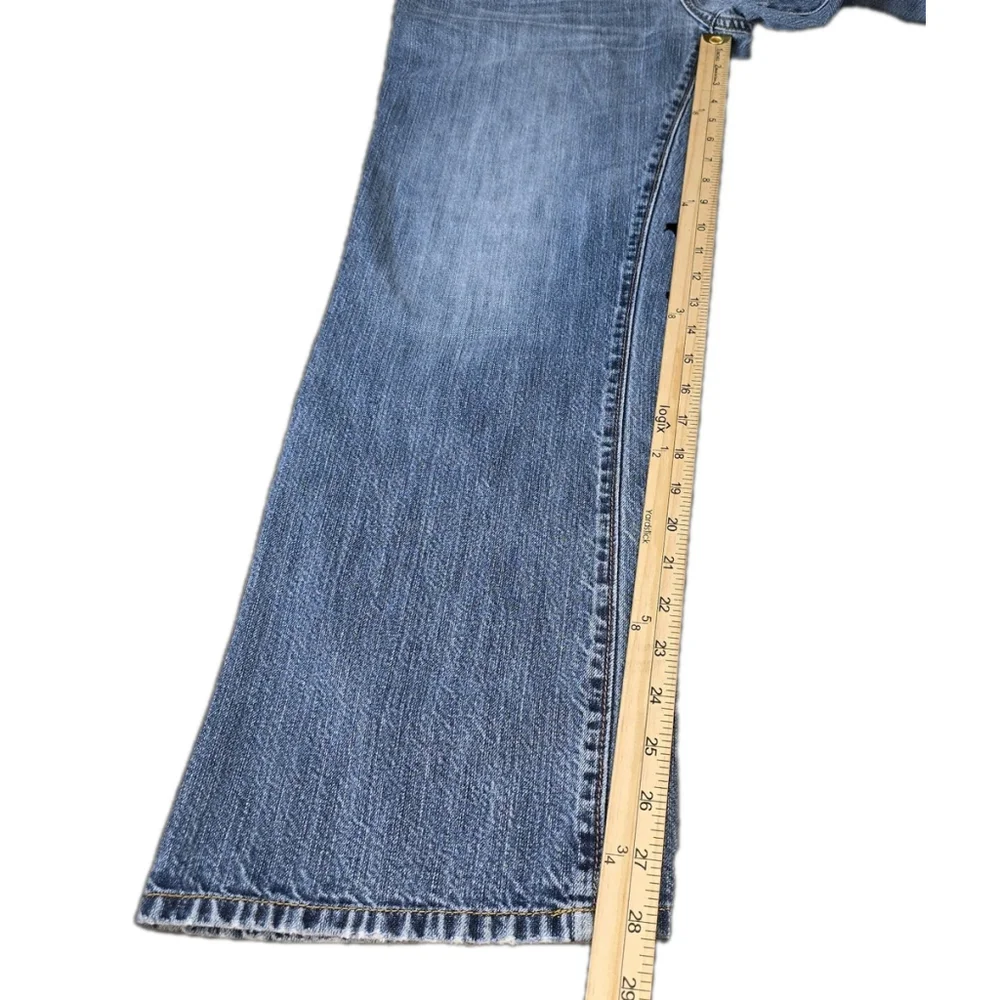 American Rag Low Rise Bootcut Jeans 33x30 Blue Y2K Denim Distressed As Is